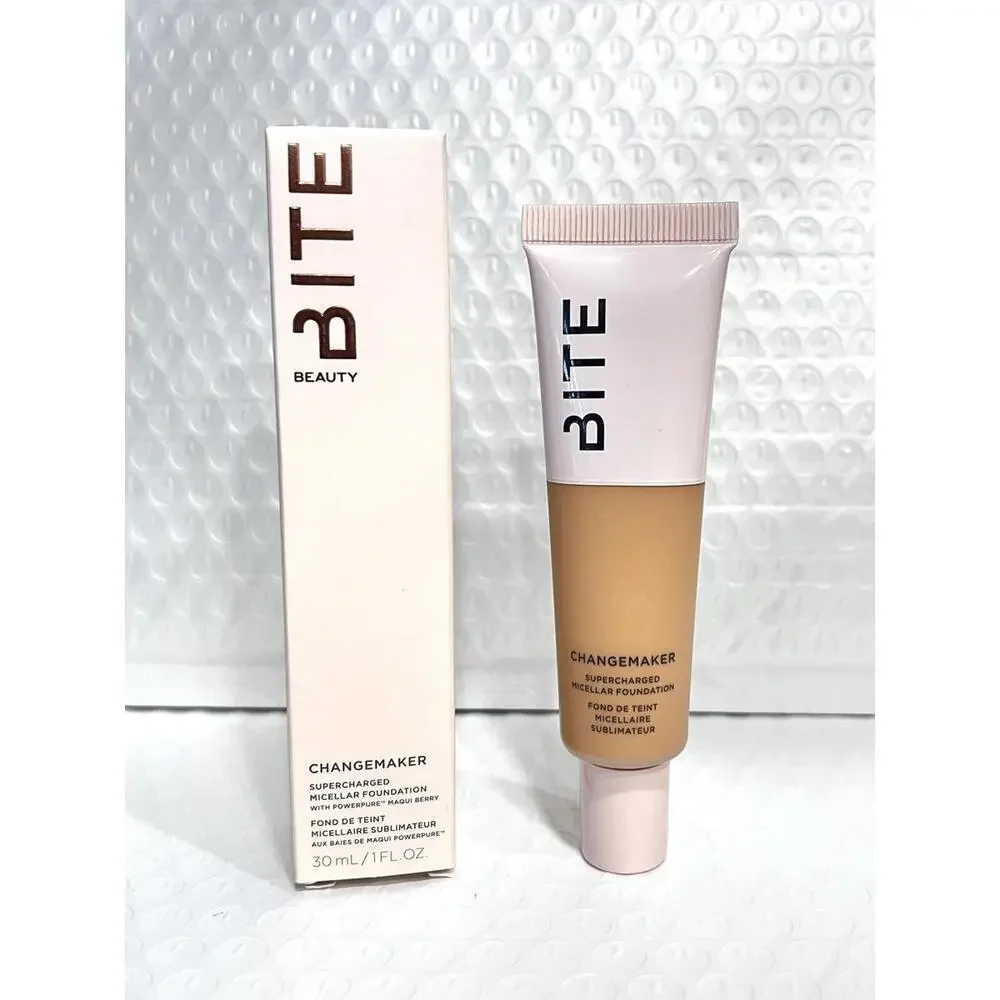 BITE BEAUTY ChangeMaker Micellar Foundation M70 Medium Vegan 100% New In Box